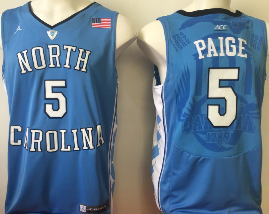 NCAA Men North Carolina Tar Heels Blue 5->ncaa teams->NCAA Jersey